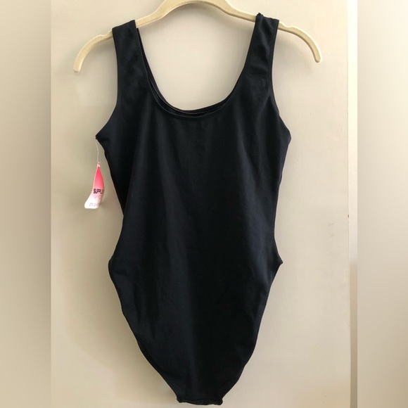 Black High Cut Leotard - Picture 3 of 6